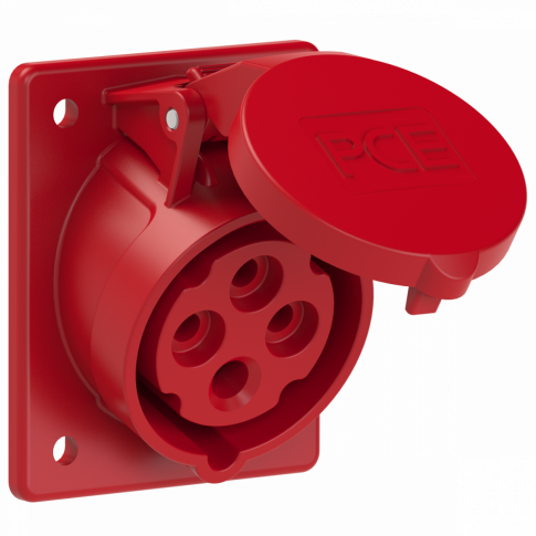 PCE - GNIAZDO TABLICOWE SKOŚNE TWIST  16A 400V 3P+Z 70x85mm  - 414-6