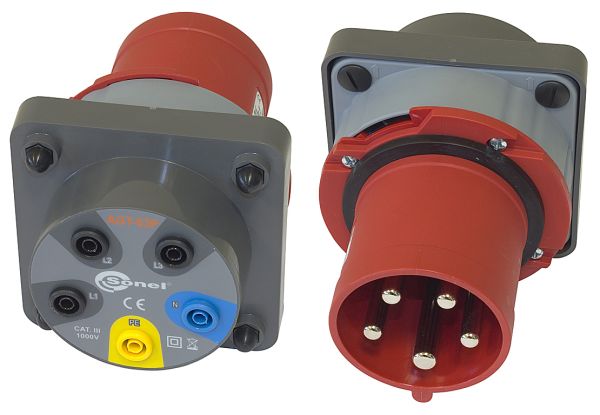 SONEL - ADAPTER GNIAZD TRÓJFAZOWYCH 5P SONEL AGT-63P - WAADAAGT63P