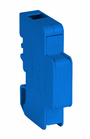 SIMET - BLOK ROZDZIELCZY MODUŁOWY 125A 1 BIEGUN TH35 NIEBIESKI LBR60A - 84326003