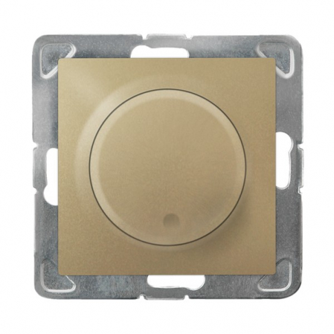 OSPEL - ŚCIEMNIACZ UNIWERSALNY DO OBCIĄŻENIA ŻAROWEGO, HALOGENOWEGO ORAZ LED ZŁOTY METALIK IMPRESJA. - ŁP-8YL2/m/28