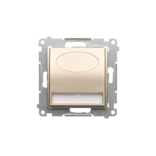 KONTAKT SIMON - Oprawa oświetleniowa LED, 14 V DC, 0.42 W, białe ciepłe 3100 K; złoty mat !Wymagany zasilacz 14V - DOS14.01/44