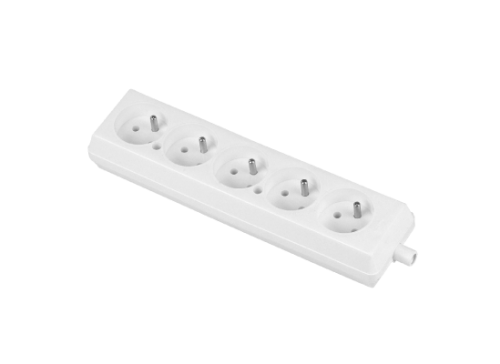 PLASTROL - GNIAZDO PRZENOŚNE WTYCZKOWE PIĘCIOKĄTNE 16A 5x2p+Z 250V ROZBIERALNE BIAŁY - GN-570 BIAŁY