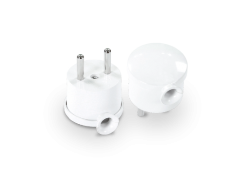 PLASTROL - WTYCZKA KĄTOWA MINI ROZBIERALNA 16A 250V 2P BIAŁY - WT-10 BIAŁY