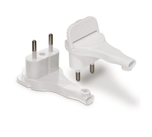 PLASTROL - WTYCZKA KĄTOWA PŁASKA ROZBIERALNA 6A 250V 2P BIAŁY - WT-11P BIAŁY