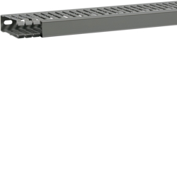 HAGER - KANAŁ GRZEBIENIOWY 80x25 szary wys=80mm szer=25mm pcv (szt=2mb /opak=20m)  - BA7A80025