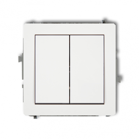 KARLIK - DECO Mechanizm łącznika świecznikowego  biały mat - 25DWP-2
