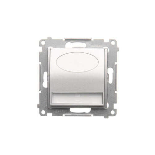 KONTAKT SIMON - Oprawa oświetleniowa LED, 14 V DC, 0.42 W, białe ciepłe 3100 K; srebrny mat !Wymagany zasilacz 14V - DOS14.01/43