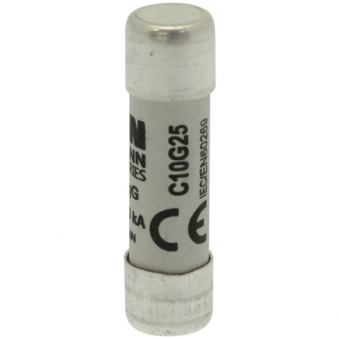 EATON - WKŁADKA BEZPIECZNIKOWA 10X38MM 25A GG ZWŁOCZNA - C10G25