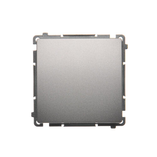 KONTAKT SIMON - Łącznik jednobiegunowy (moduł) 16AX, 250V~, zaciski śrubowe; srebrny mat - BMW1A.01/43