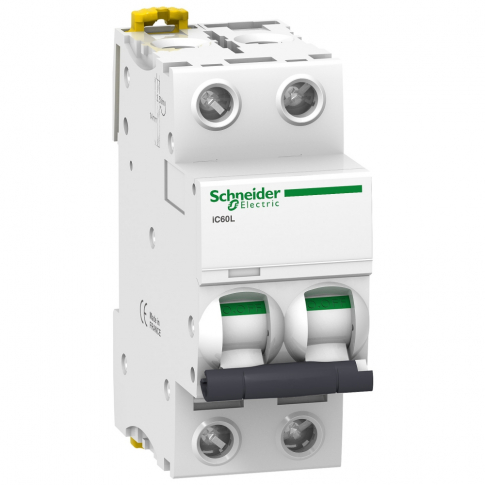 SCHNEIDER ELECTRIC - WYŁĄCZNIK NADPRĄDOWY C 63A 2-POLOWY IC60L-C63-2 - A9F94263