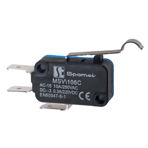 SPAMEL - ŁĄCZNIK MINIATUROWY DŹWIGNIA GIĘTA DŁUGA. - MSV\106C