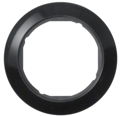 HAGER - RAMKA POJEDYNCZA DO PŁYTEK CZOŁOWYCH ŚR.58 MM CZARNY 1930 - 138201