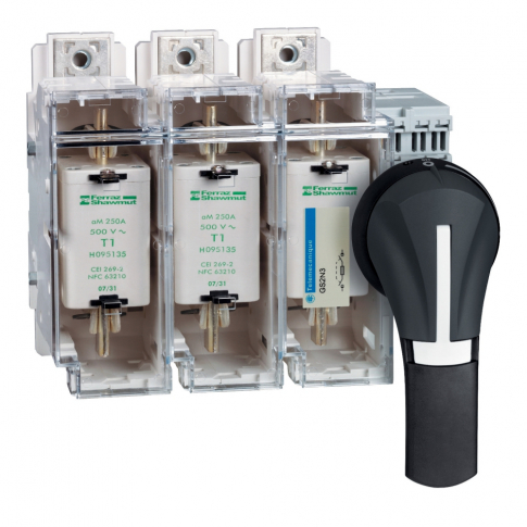 SCHNEIDER ELECTRIC - UCHWYT OBROTOWY BEZPOŚREDNI PRZEDNI 100/400A IP65 CZARNY - GS2AH530