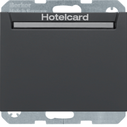 HAGER - ŁĄCZNIK PRZEKAŹNIKOWY NA KARTĘ HOTELOWĄ, ANTRACYT MAT K.1  - 16417116