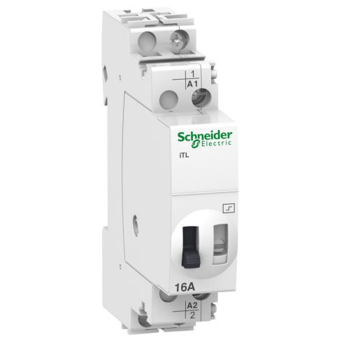 SCHNEIDER ELECTRIC - PRZEKAŹNIK IMPULSOWY 16A 1NO 12VAC/6VDC ITL-16-10-12 - A9C30011