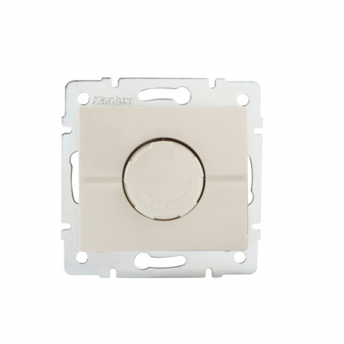 KANLUX - ŚCIEMNIACZ OBROTOWY 500W - Z FILTREM KREMOWY LOGI. - 25142