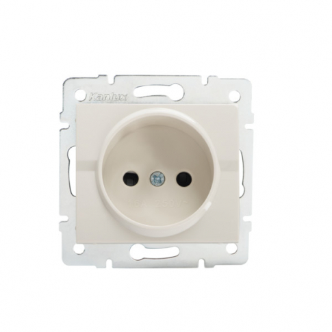 KANLUX - Gniazdo zasilające pojedyncze LOGI 02-1210-103 kr   - 25144