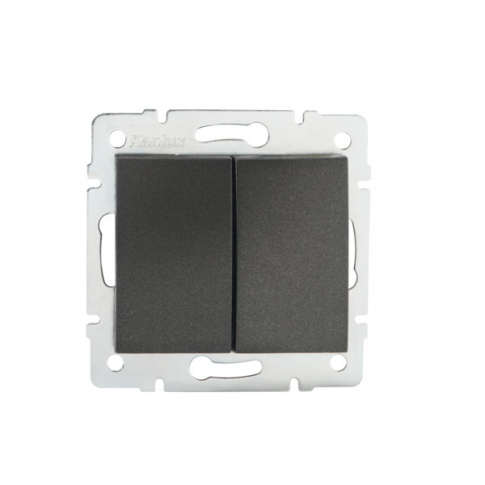 KANLUX - Łącznik dwugrupowy świecznikowy LOGI 02-1010-141 gr   - 25244