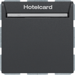 HAGER - ŁĄCZNIK PRZEKAŹNIKOWY NA KARTĘ HOTELOWĄ, ANTRACYT, MAT B.KWADRAT  - 16409906
