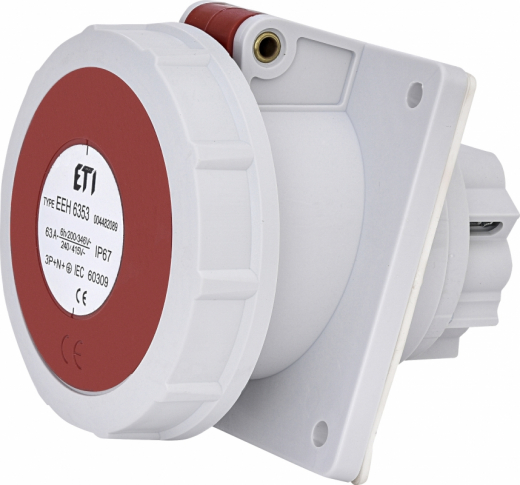 ETI - 63A, 400V, 3P+N+PE, GNIAZDO TABLICOWE, IP67 EEH 6353 - 004482089
