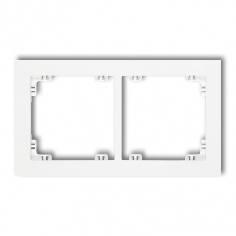 KARLIK - DECO Ramka podwójna biały mat 25DR-2 - 25DR-2