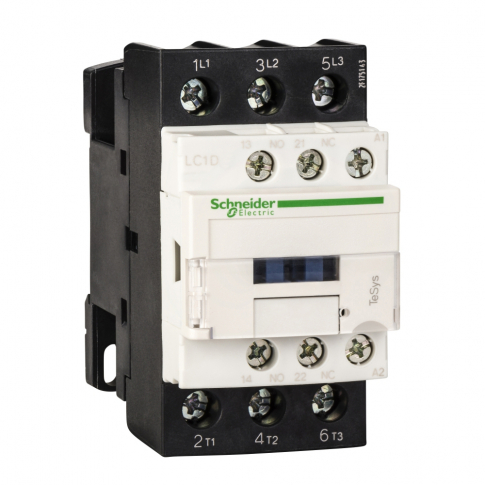 SCHNEIDER ELECTRIC - STYCZNIK MOCY AC3 32A 3 POLOWY 1NO 1NC CEWKA 120VAC ZACISKI SKRZYNKOWE TESYS D - LC1D32G7