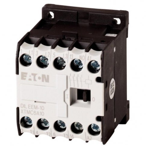 EATON - STYCZNIK MOCY 9A AC3 3 BIEGUNY NO POMOCNICZY NC STEROWANIE 24V AC DILEM-01 - 020402