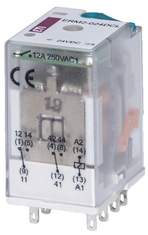 ETI - PRZEKAŹNIK 2 STYKOWY 24V DC ERM2-024DCL - 002473001