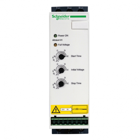 SCHNEIDER ELECTRIC - UKŁAD ŁAGODNEGO ROZRUCHU 3-FAZOWE 200/480VAC 50/60HZ 11KW 22A IP20 ATSU01 - ATSU01N222LT