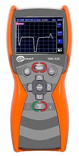 SONEL - LOKALIZATOR USZKODZEŃ KABLI METALOWYCH / REFLEKTOMETR SONEL TDR-420 - WMPLTDR420