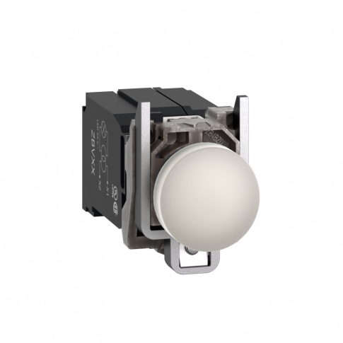 SCHNEIDER ELECTRIC - Lampka sygnalizacyjna biała LED 400V metalowy typowa - XB4BV5B1