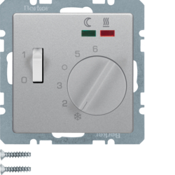 HAGER - REGULATOR TEMPERATURY PODŁOGOWEJ Z ZESTYKIEM ZWIERNYM, ELEMENTEM CENTRALNYM, ŁĄCZNIKIEM I 2 DIODY Q.X  - 20346084