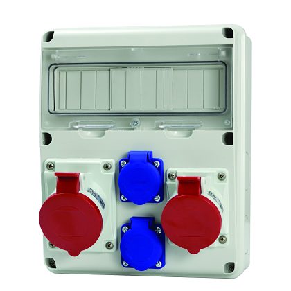 SCAME - ROZDZIELNIA 32A,16A,2x230V ENERBOX. - 633.3122
