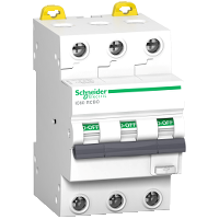 SCHNEIDER ELECTRIC - WYŁĄCZNIK KOMBINOWANY 6KA, 30MA, TYP A, 3-BIEGUNOWY IC60RCBO-3-C10-30-A - A9D67310