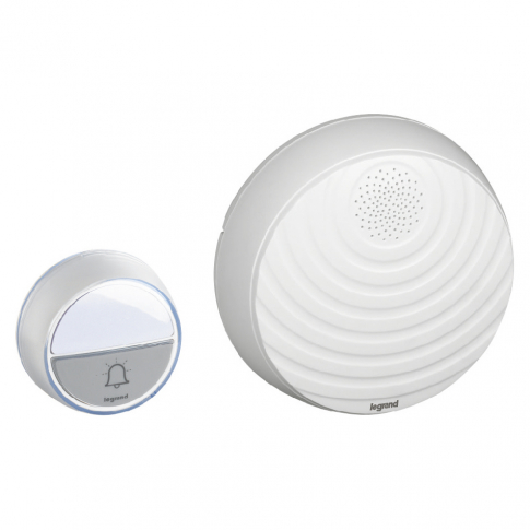 LEGRAND - DZWONEK BEZPRZEWODOWY COMFORT - BIAŁY - ZESTAW - 094252