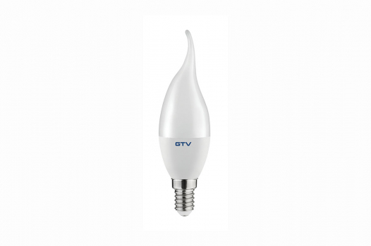 GTV - ŻARÓWKA LED E14 C37 8W 720LM 3000K ŚWIECZKA PŁOMYK - LD-SMC37L-80