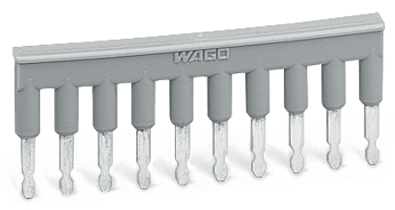 WAGO - GRZEBIEŃ MOSTKUJĄCY Z IZOLACJĄ 10-TOROWY, SZARY - 280-490