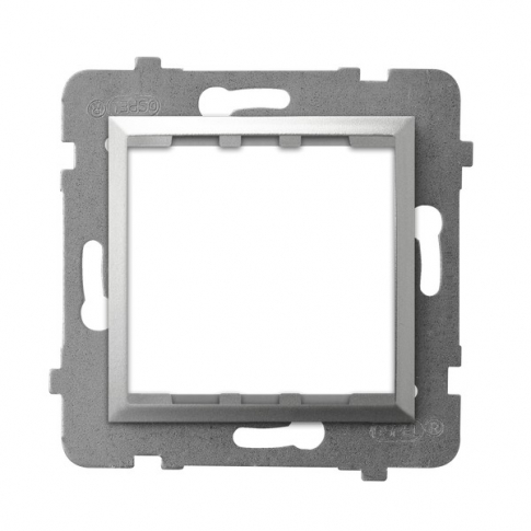 OSPEL - ADAPTER PODTYNKOWY SYSTEMU OSPEL 45 DO SERII ARIA SREBRNY ARIA - AP45-1U/m/18