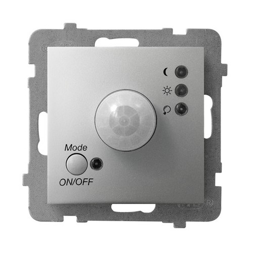 OSPEL - ELEKTRONICZNY CZUJNIK RUCHU SREBRO ARIA. - ŁP-16U/m/18