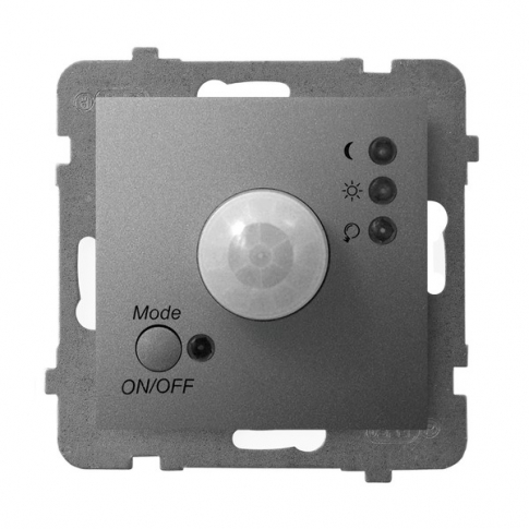 OSPEL - ELEKTRONICZNY CZUJNIK RUCHU SZARY MAT ARIA. - ŁP-16U/m/70