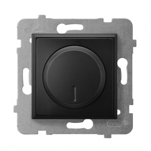 OSPEL - ŚCIEMNIACZ UNIWERSALNY DO OBCIĄŻENIA ŻAROWEGO HALOGENOWEGO ORAZ LED CZARNY 0-100W METALIK ARIA - ŁP-8UL2/m/33