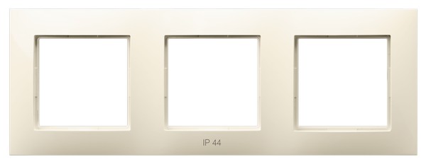 OSPEL - RAMKA POTRÓJNA DO ŁĄCZNIKÓW IP44 ECRU ARIA. - RH-3U/27