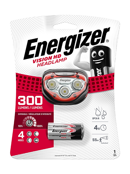 ENERGIZER - LATARKA CZOŁOWA LED 200LM Z BATERIAMI HDLT VISION HD 3AAA - 7638900316377