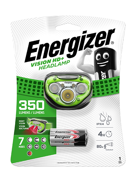 ENERGIZER - LATARKA CZOŁOWA LED 250LM Z BATERIAMI HDLT VISION HD PLUS 3AAA - 7638900316384