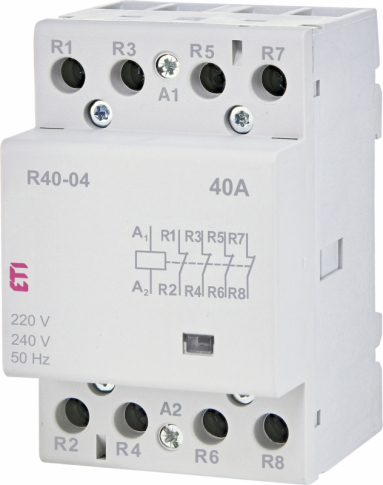 ETI - STYCZNIK MODUŁOWY 40A 4 STYKI ROZWIERNE (3 MOD. 4 BIEG.) R 40-04 230V - 002463440