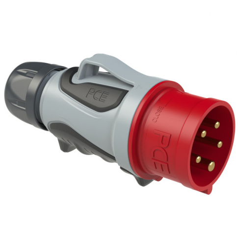 PCE - Wtyczka przenośna 16A 5P 6h GRIP Turbo Twist IP44. - 0153-6TT