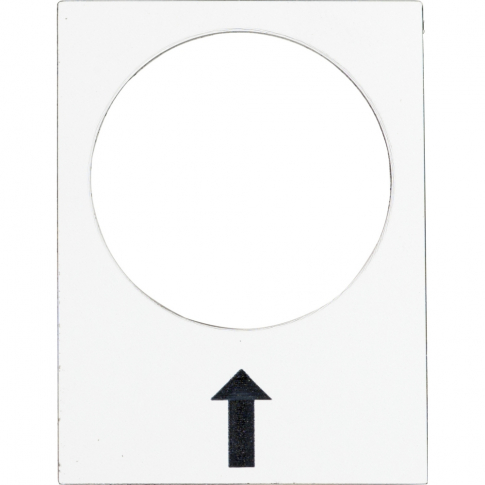 SCHNEIDER ELECTRIC - ETYKIETA DO KASETY STERUJĄCEJ-W PRAWO WOLNO 30X40MM BIAŁA - ZB2BY4907