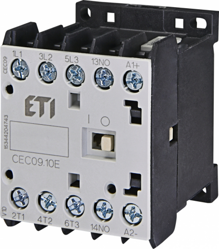 ETI - STYCZNIK SILNIKOWY MINIATUROWY CEC09.10-24V-DC - 004641102