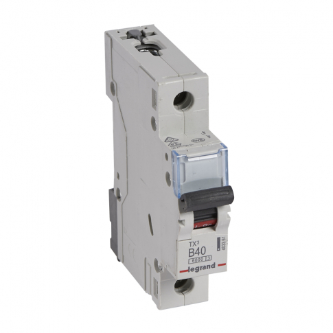 LEGRAND - WYŁĄCZNIK NADPRĄDOWY B 40A 1 BIEGUN S301 - 403361