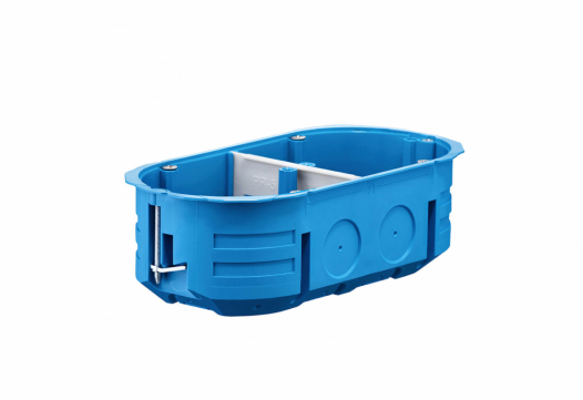 SIMET - PUSZKA PODTYNK FI 2X60X45 PODWÓJNA DO PUSTYCH ŚCIAN PŁYTKA NIEBIESKI MULTIBOX P2X60K - 32322203